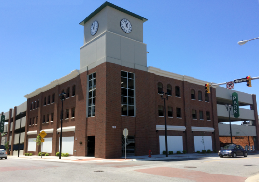 Uptown Parking Deck in Greenville, NC